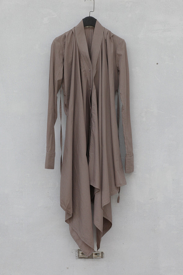 marc le bihan shirt brown grey 2620 taupe